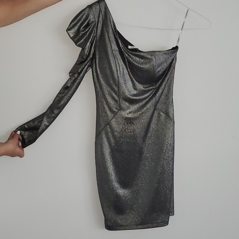 BRAND NEW Silver/Charcoal Dress
